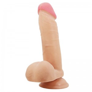 Dildo con Piel Deslizante Retractil 20.5 cm
