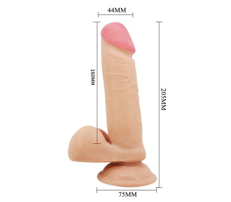 Dildo con Piel Deslizando 20.5 cm