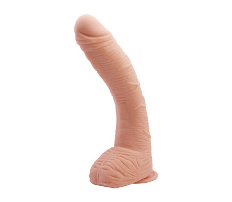 Alex Dildo con Testículos Punto G con Ventosa Natural