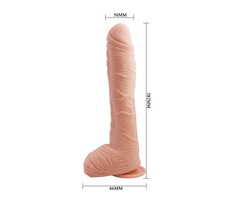 Alex Dildo con Testículos Punto G con Ventosa Natural