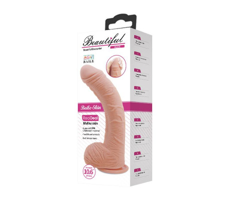 Alex Dildo con Testículos Punto G con Ventosa Natural