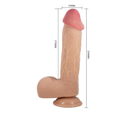 Dildo Realista con con Piel Retractil  9.2