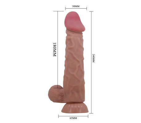 Dildo Realista Piel Deslizante 24 cm