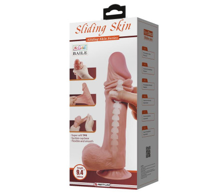 Dildo Realista Piel Deslizante 24 cm