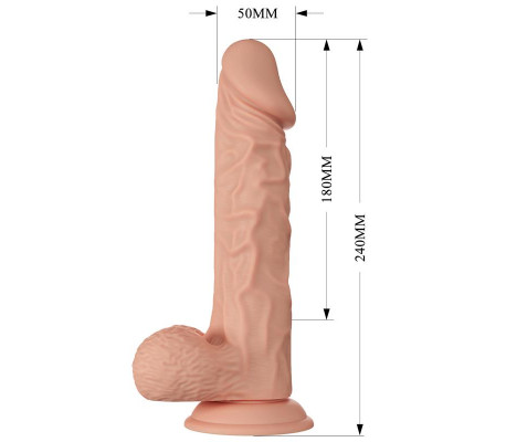 Dildo Realista con Ventosa Buraq 9.4