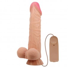 Dildo Realista Doble Densidad Piel Deslizante Retractil 24 cm