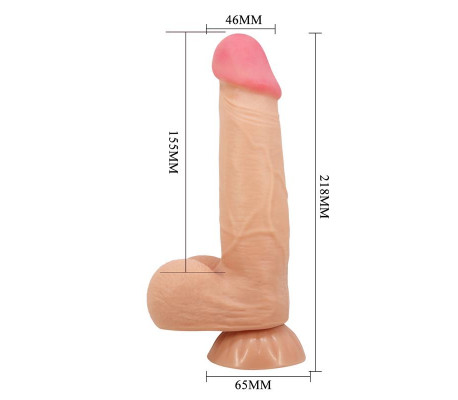 Dildo Realista Piel Deslizante 21.8 cm