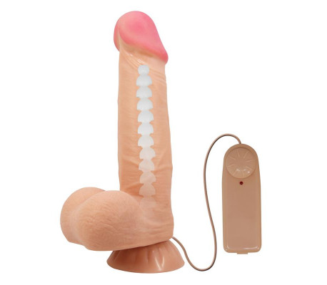 Vibrador Realista con Control Remoto, Doble Densidad y Piel Deslizante