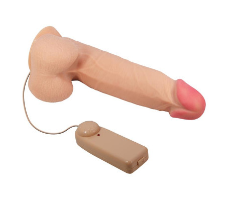 Vibrador Realista con Control Remoto, Doble Densidad y Piel Deslizante