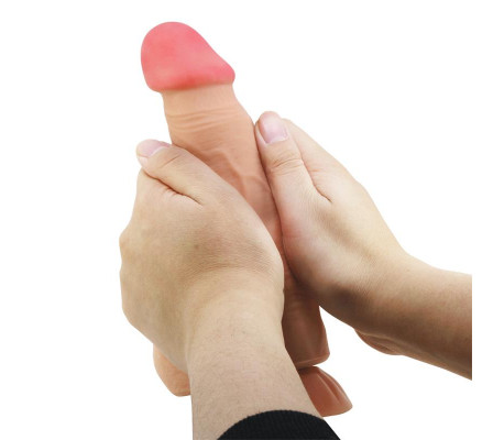 Vibrador Realista con Control Remoto, Doble Densidad y Piel Deslizante