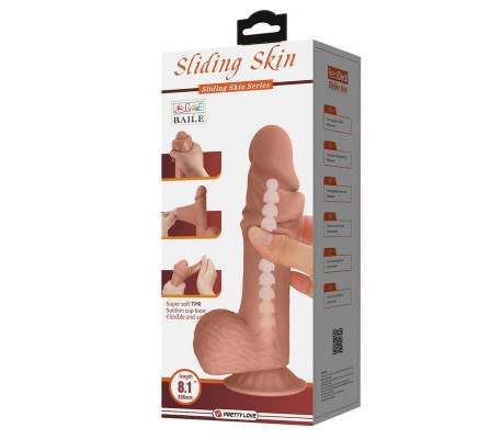 Dildo Realista Piel Deslizante 20.6 cm