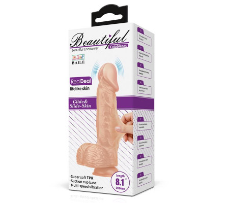 Vibrador Realista 8,1 Control Remoto
