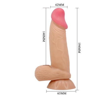 Dildo Realista con Piel Deslizante 19.4 cm