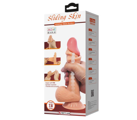 Dildo Realista con Piel Deslizante 19.4 cm