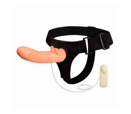 Baile Arnés con Dildo y Control Remoto 18 cm