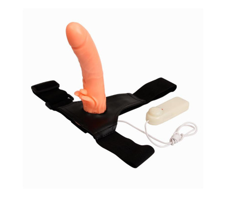 Baile Arnés con Dildo y Control Remoto 18 cm