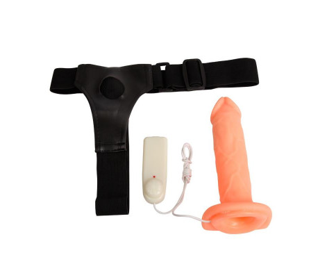 Arnés con Dildo Hueco Jessica 18 cm