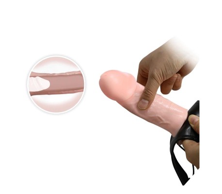 Arnés con Dildo Hueco 16 cm
