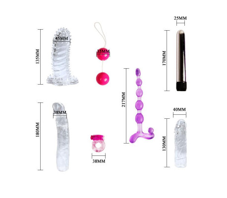 Kit de Vibrador y Fundas para el Pene