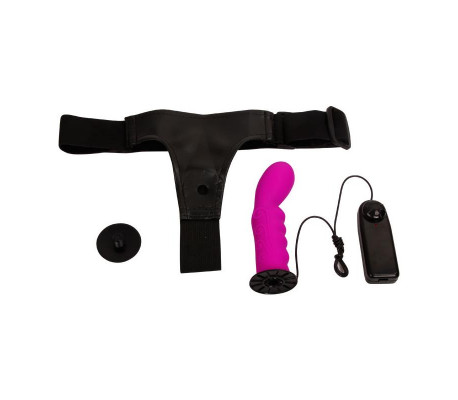 Arnés con Dildo Púrpura 15.5 cm
