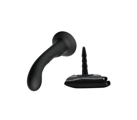 Arnés con Dildo de Silicona Negro