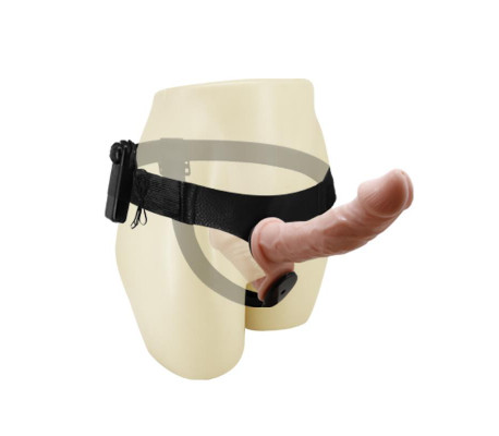 Arnés Dildo Doble con Vibración Natural