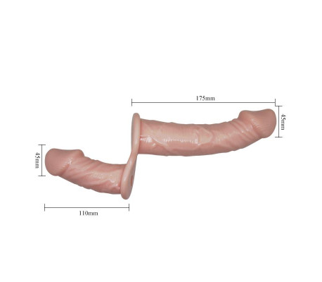 Arnés Dildo Doble con Vibración Natural