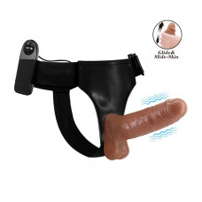 Arnés con Dildo Retractil con Vibración