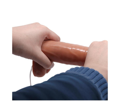 Arnés con Dildo Doble Retractil con Vibración