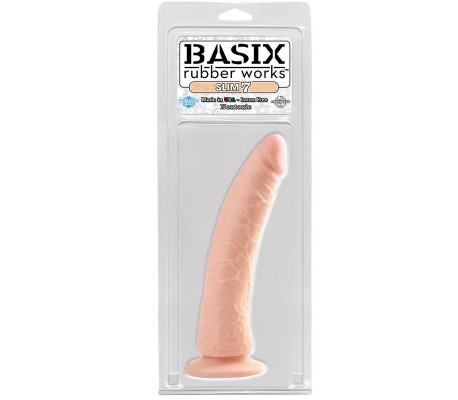Dildo Slim 17,78 cm con Ventosa - Color Natural