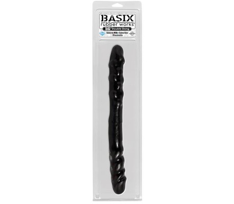 Dildo Doble 40,6 cm Negro