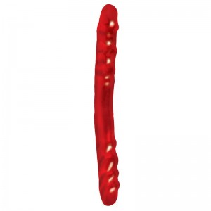 Dildo Doble Color Rojo 33,7 cm