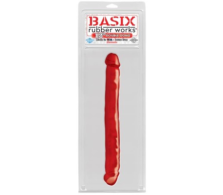 Dildo Doble Color Rojo 33,7 cm
