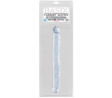 Dildo Doble 30.50 cm Transparente