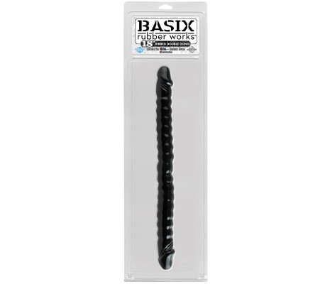 Dildo Doble 45,7 cm Negro