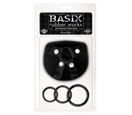 Arnés Universal Talla Grande con 3 Aros de Silicona