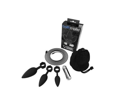 Set de 4 Plugs Entrenamiento Anal con Vibración