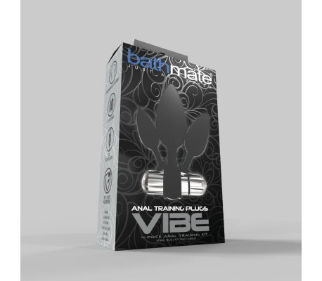 Set de 4 Plugs Entrenamiento Anal con Vibración