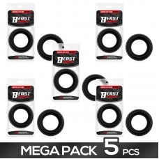 Pack de 5 Anillo para el Pene Silicona Líquida Turbine 35 mm