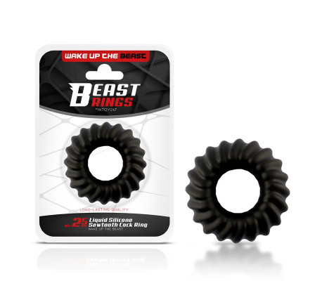 Anillo para el Pene Sawtooth Silicona Líquida 25 mm