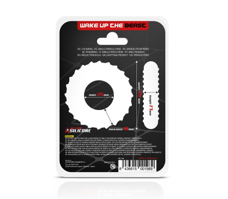 Anillo para el Pene Sawtooth Silicona Líquida 25 mm