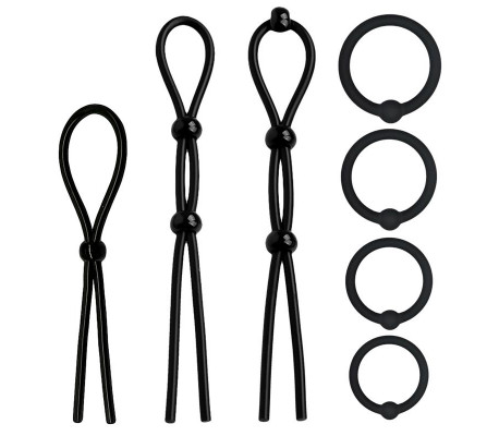 Set de 7 Anillos para el Pene Silicona Sólida