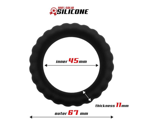 Anillo para el Pene Silicona Sólida 4.5 cm