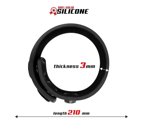 Anillo Pene Ajustable Silicona Sólida 15-21 cm