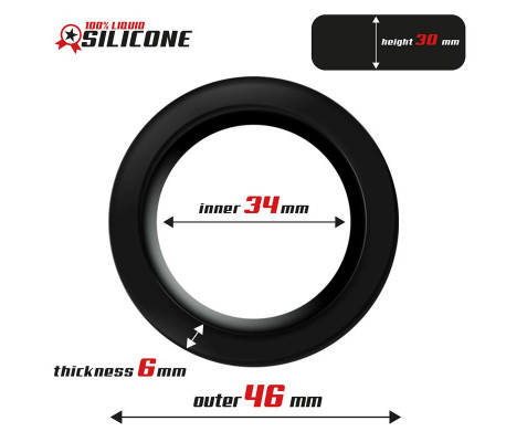 Anillo para el Pene Silicona Líquida 3.4 cm