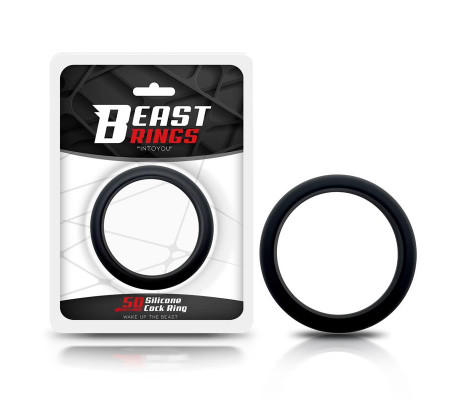 Anillo para el Pene Silicona Sólida 5 cm Negro
