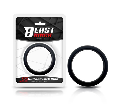 Anillo para el Pene Silicona Sólida 5.5 cm Negro
