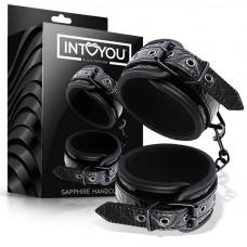 Esposas para Muñeca Ajustable Sapphire Cuero Vegano