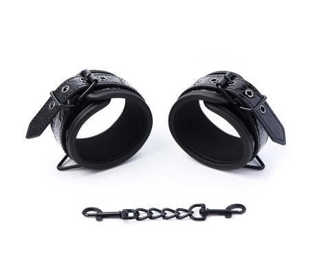 Esposas para Muñeca Ajustable Sapphire Cuero Vegano