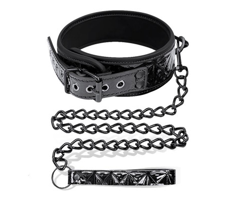Collar con Correa Sapphire Cuero Vegano